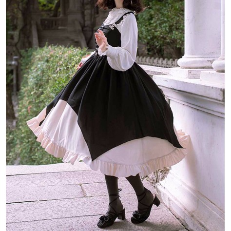 L100 Custom Made to order Chiffon Lolita Ruffle A-Line Big Swing Party Dress Regular Size XS S M L XL & Plus size 1x-10x (SZ16-52)