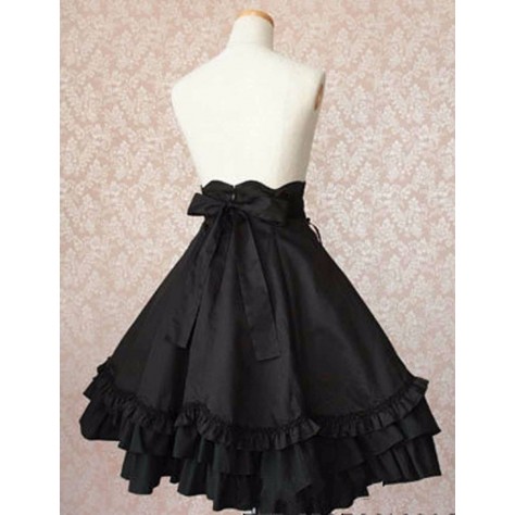 L114 Custom Made to order Spandex cotton Poplin Lolita High Waist Full Skirt Regular Size XS S M L XL & Plus size 1x-10x (SZ16-52)