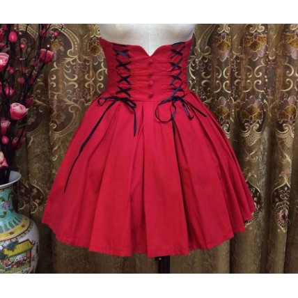 L119 Custom Made to order Spandex cotton Poplin Lolita Retro A-Line High waist Flared Skirt Regular Size XS S M L XL & Plus size 1x-10x (SZ16-52)