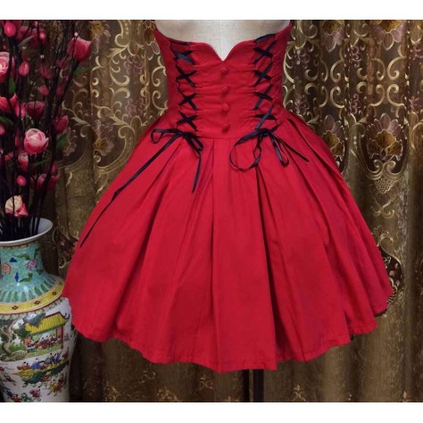 L119 Custom Made to order Spandex cotton Poplin Lolita Retro A-Line High waist Flared Skirt Regular Size XS S M L XL & Plus size 1x-10x (SZ16-52)