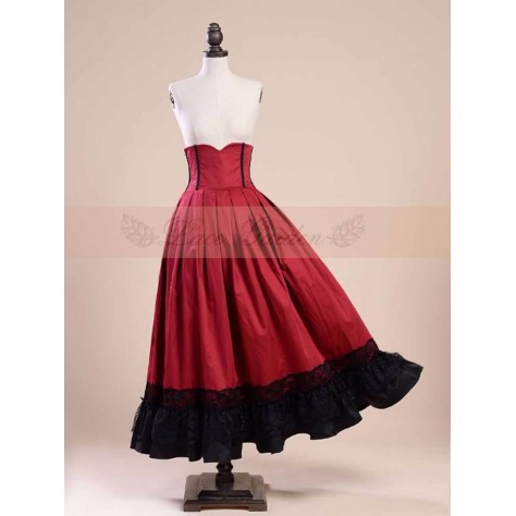 L124 Custom Made to order Spandex cotton Poplin High Waist Skater Flared Pleated Swing Skirt Regular Size XS S M L XL & Plus size 1x-10x (SZ16-52)