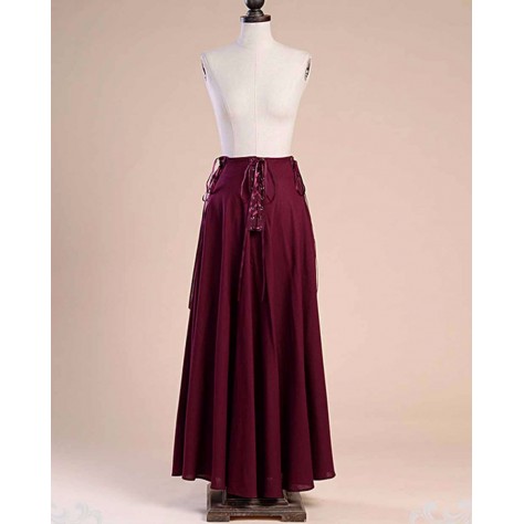 L130 Custom Made to order Linen High Waist A-line Flared Swing Skirt Regular Size XS S M L XL & Plus size 1x-10x (SZ16-52)