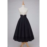 L138 Custom Made to order Cotton Blend spandex High Waist Swing Pleated Party Long Skirts Regular Size XS S M L XL & Plus size 1x-10x (SZ16-52)