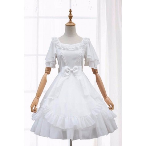 L152 Custom Made to order Chiffon Lolita Tiered Ruffle Hem Wedding Prom Dress Regular Size XS S M L XL & Plus size 1x-10x (SZ16-52)