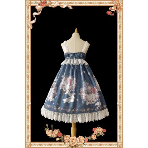 L16 Custom Made to order Polyester Vintage Bow Ball Gown Tank Lolita Prom Dress Regular Size XS S M L XL & Plus size 1x-10x (SZ16-52)