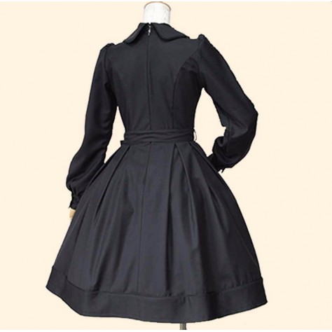 L164 Custom Made to order Spandex cotton Poplin Double Breasted Swing Casual Jacket Dress Regular Size XS S M L XL & Plus size 1x-10x (SZ16-52)