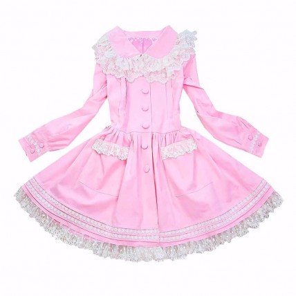 L170 Custom Made to order Spandex cotton poplin Sweet Lolita Princess Bow Poplin Trench Coat Regular Size XS S M L XL & Plus size 1x-10x (SZ16-52)