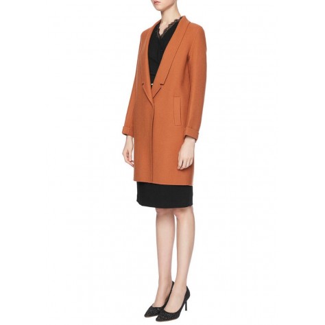 L255 Custom Made to order Wool Blend Loose Fit Straight Overcoat Coat Regular Size XS S M L XL & Plus size 1x-10x (SZ16-52)