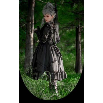 L541 Custom Made to order Chiffon Romantic Lolita Victorian Cosplay Dress New Regular Size XS S M L XL & Plus size 1x-10x (SZ16-52)