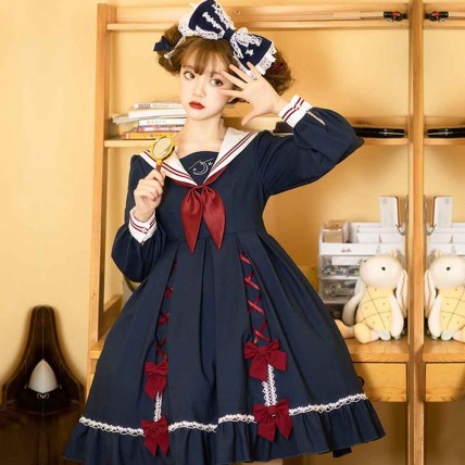 L545 Custom Made to order Spandex cotton Poplin Strappy Lolita  Ruffle Retro Cosplay Dress Regular Size XS S M L XL & Plus size 1x-10x (SZ16-52)