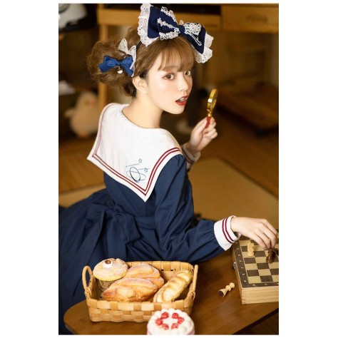 L545 Custom Made to order Spandex cotton Poplin Strappy Lolita  Ruffle Retro Cosplay Dress Regular Size XS S M L XL & Plus size 1x-10x (SZ16-52)