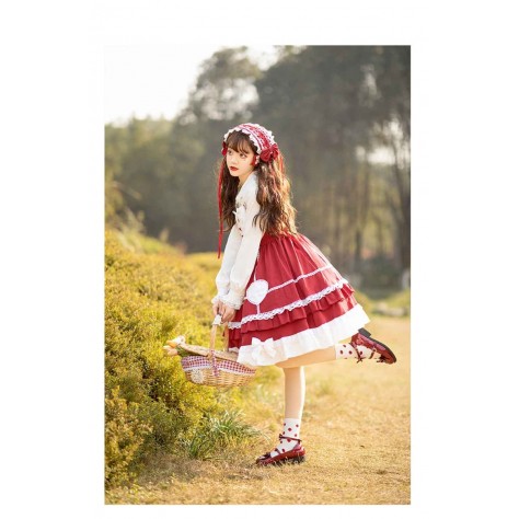 L546 Custom Made to order Spandex cotton Poplin Lolita Dress Lace Cute Pleated Cosplay JSK Regular Size XS S M L XL & Plus size 1x-10x (SZ16-52)