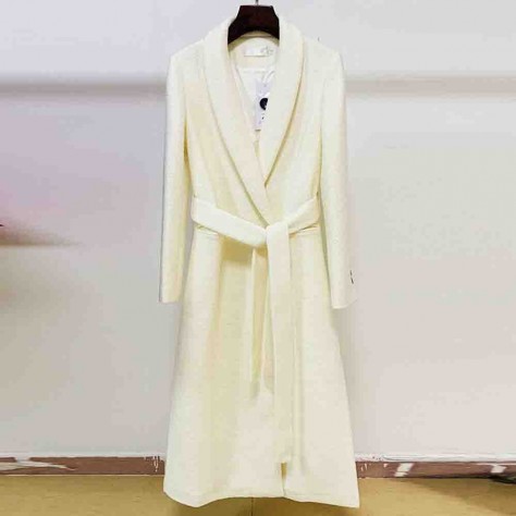 L641 Custom Made to order Wool Blend Women's Mid-Length Overcoat Coat Regular Size XS S M L XL & Plus size 1x-10x (SZ16-52)