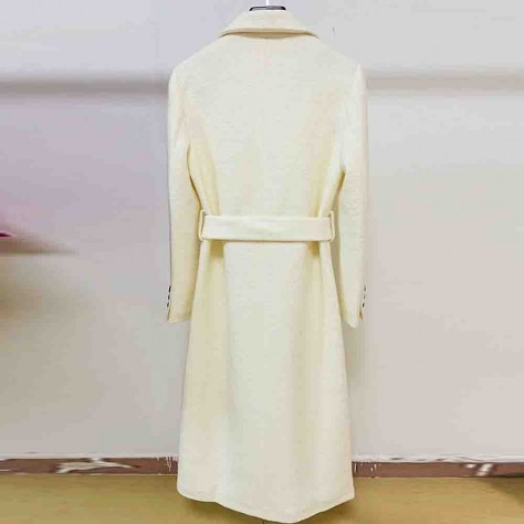 L641 Custom Made to order Wool Blend Women's Mid-Length Overcoat Coat Regular Size XS S M L XL & Plus size 1x-10x (SZ16-52)