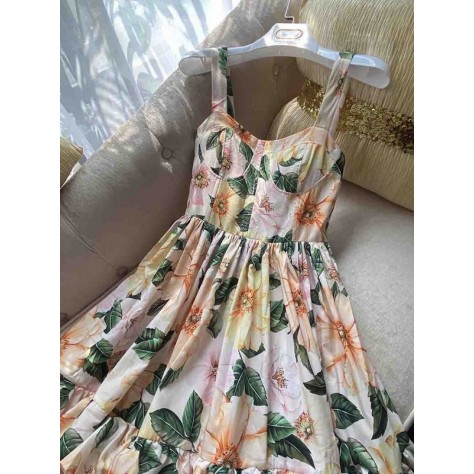 L710 Custom Made to order Chiffon Women's Layered Ruffle Big Swing Dress New Regular Size XS S M L XL & Plus size 1x-10x (SZ16-52)