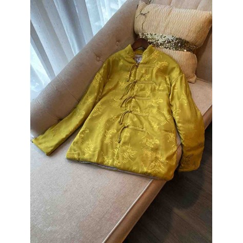 L786 Custom Made to order Polyester Women's Quilted Embroidered Cheongsam Coat Regular Size XS S M L XL & Plus size 1x-10x (SZ16-52)