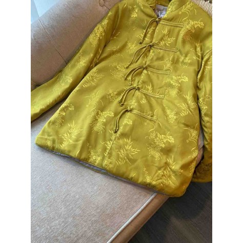 L786 Custom Made to order Polyester Women's Quilted Embroidered Cheongsam Coat Regular Size XS S M L XL & Plus size 1x-10x (SZ16-52)