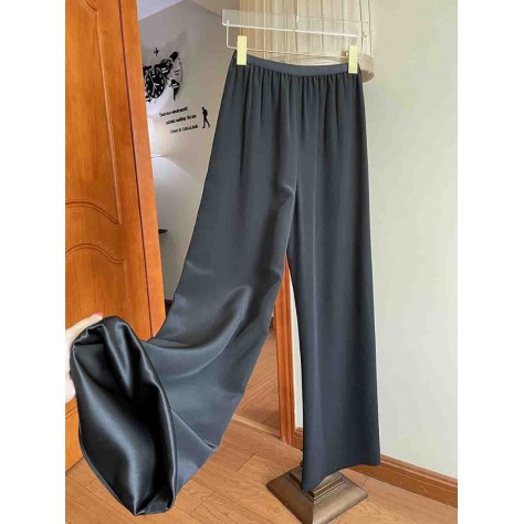 L840 Custom Made to order Polyester Women's Elastic Waist Casual Wide-Leg Pants Regular Size XS S M L XL & Plus size 1x-10x (SZ16-52)