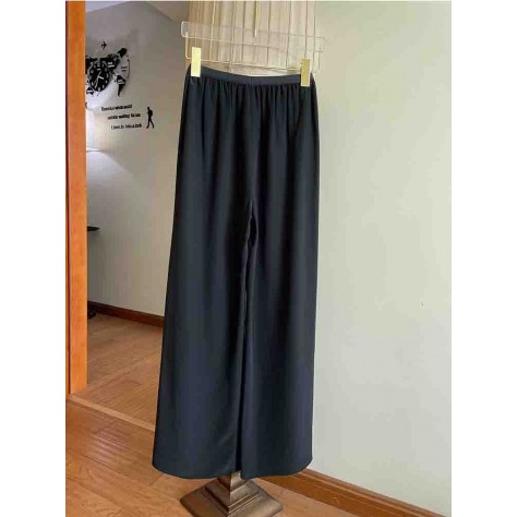 L840 Custom Made to order Polyester Women's Elastic Waist Casual Wide-Leg Pants Regular Size XS S M L XL & Plus size 1x-10x (SZ16-52)