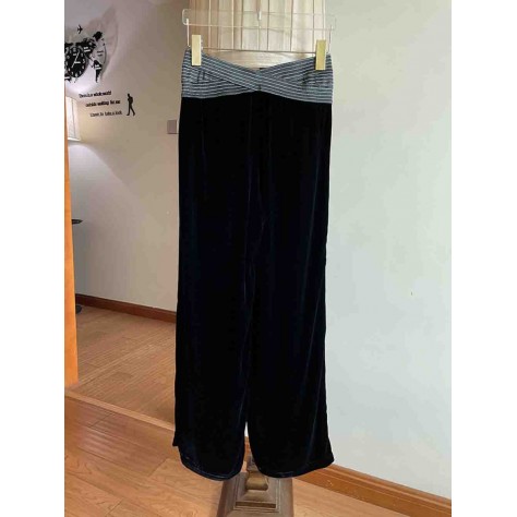 L841 Custom Made to order Velvet Vintage Casual Loose Wide-Leg Pants Regular Size XS S M L XL & Plus size 1x-10x (SZ16-52)