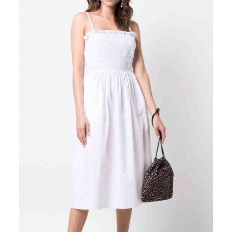 L884 Custom Made to order Spandex cotton Poplin High Waist Pleated A-Line Slip Dress Regular Size XS S M L XL & Plus size 1x-10x (SZ16-52)