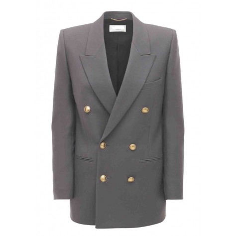 L897 Custom Made to order Wool blend Women's Double Breasted Blended Blazer Coat Regular Size XS S M L XL & Plus size 1x-10x (SZ16-52)