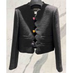 L905 Custom Made to order Tweed Women's Single Breasted Short Jacket Regular Size XS S M L XL & Plus size 1x-10x (SZ16-52)