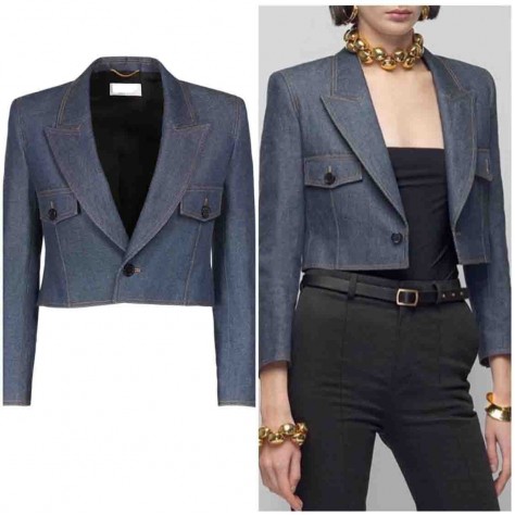 L907 Custom Made to order Twill Women's Long Sleeve Short Jacket New Regular Size XS S M L XL & Plus size 1x-10x (SZ16-52)