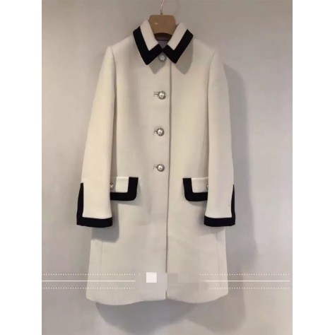 L920 Custom Made to order Cotton spandex Contrast Single Breasted Casual Overcoat Coat Regular Size XS S M L XL & Plus size 1x-10x (SZ16-52)