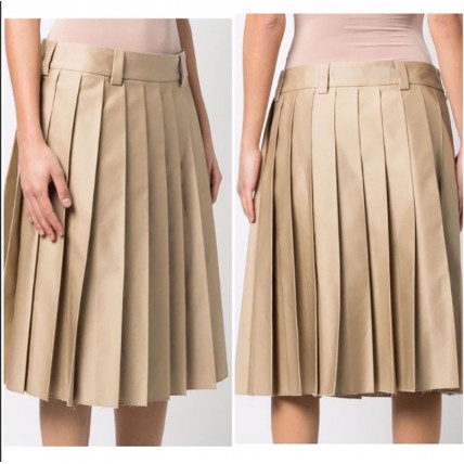 L937 Custom Made To Order Polyester Women's High Waist A-Line Pleated Skirt New Regular Size XS S M L XL & Plus size 1x-10x (SZ16-52)