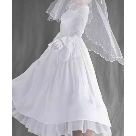 L99 Chiffon Wedding Bridesmaid Big Swing Lolita Dress Regular Size XS S M L XL & Plus size 1x-10x (SZ16-52)