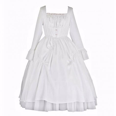 L99 Chiffon Wedding Bridesmaid Big Swing Lolita Dress Regular Size XS S M L XL & Plus size 1x-10x (SZ16-52)