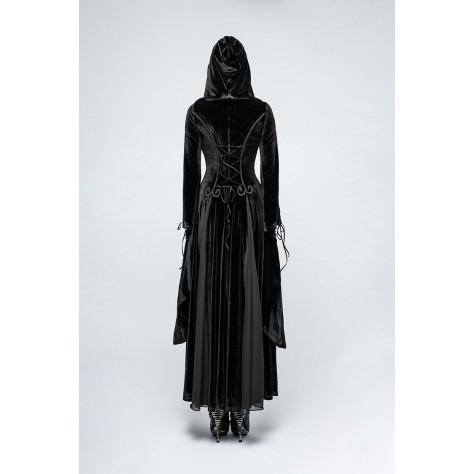  TY97  Custom Made to order Velvet  Gothic Punk Gothic Long Dress Regular Size XS S M L XL & Plus size  (SZ16-52)1X 2X 3X 4X 5X 6X 7X 8X 9X 10X