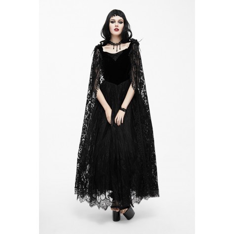  TY99  Custom Made to order Lace  Gothic Punk Gothic  Long Dress Regular Size XS S M L XL & Plus size(SZ16-52)1X 2X 3X 4X 5X 6X 7X 8X 9X 10X