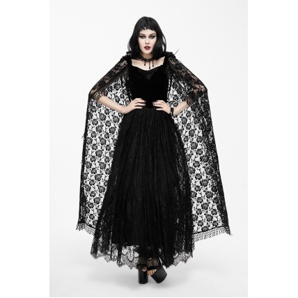  TY99  Custom Made to order Lace  Gothic Punk Gothic  Long Dress Regular Size XS S M L XL & Plus size(SZ16-52)1X 2X 3X 4X 5X 6X 7X 8X 9X 10X